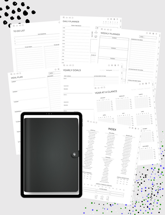 5-in-One Digital Planner Neutral (2025 & Undated)